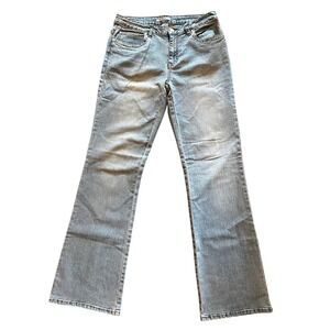 Cabi Womens Light Wash Bootcut Jeans Blue Denim Mid Rise Size 10 Style 764